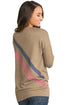 Sexy Khaki Rays Back Pullover Sweatshirt